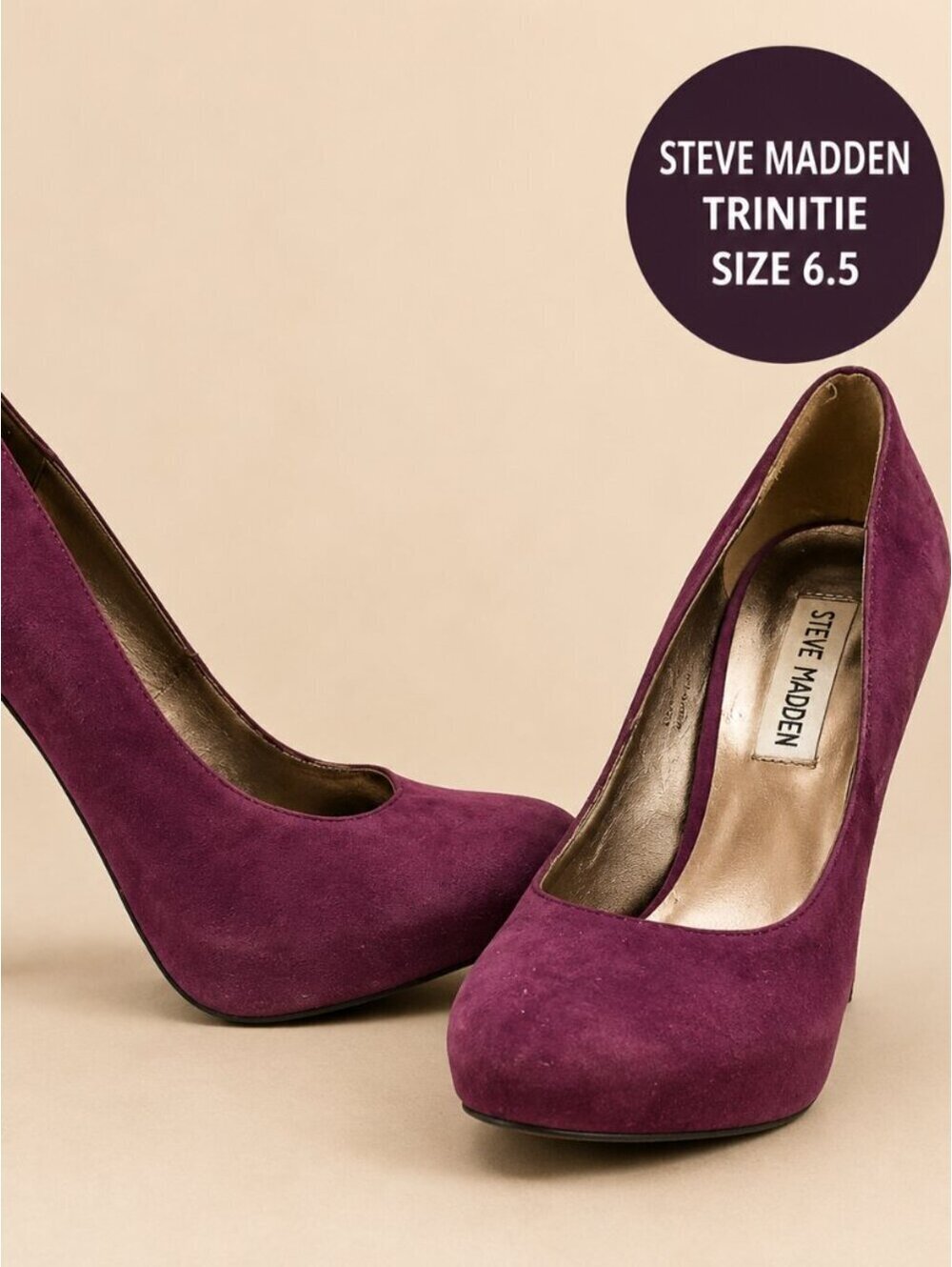 Steve Madden | Sz 6.5 | Trinitie Purple Suede Pumps .5